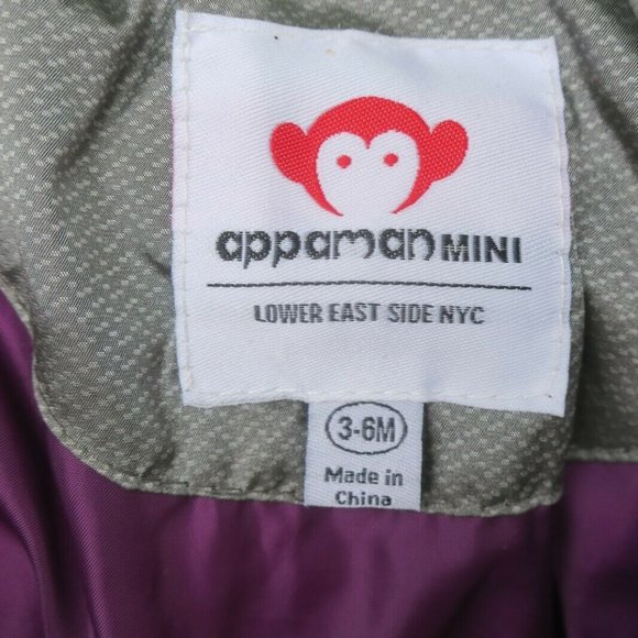 Appaman Mini Grey Silver Puffer Jacket Coat - Picture 7 of 9